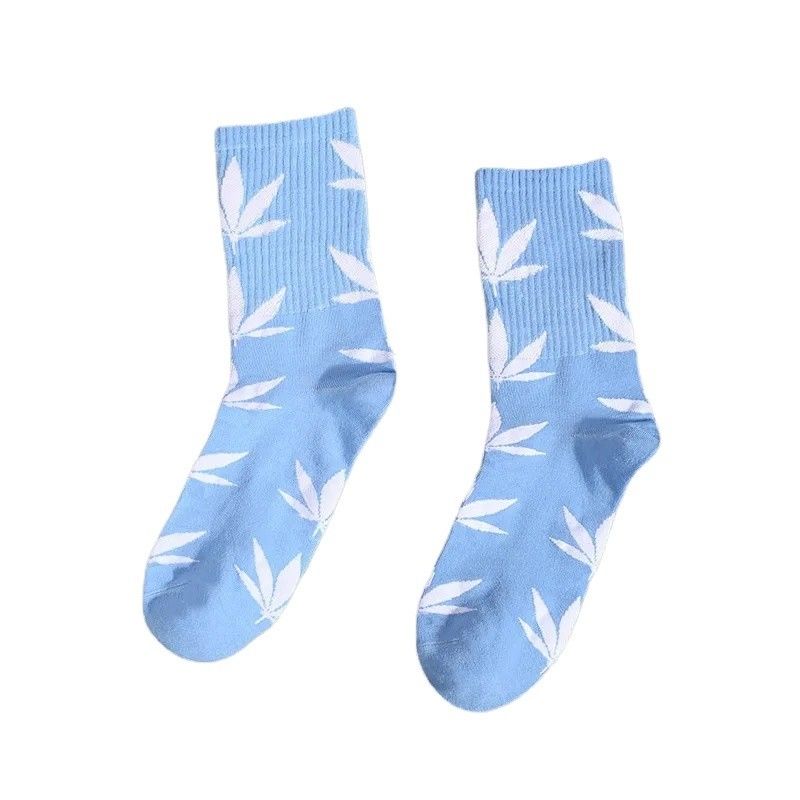 Regular Style Beauty Socks for Men Women Unisex Red Blue Cotton Elastic Sports Socks