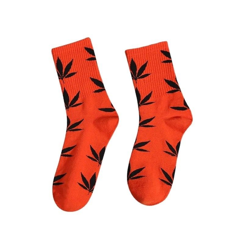 Orange Red Blue Sport Socks Cotton Popular Crew Socks School Socks for 36-39 Ladies Size