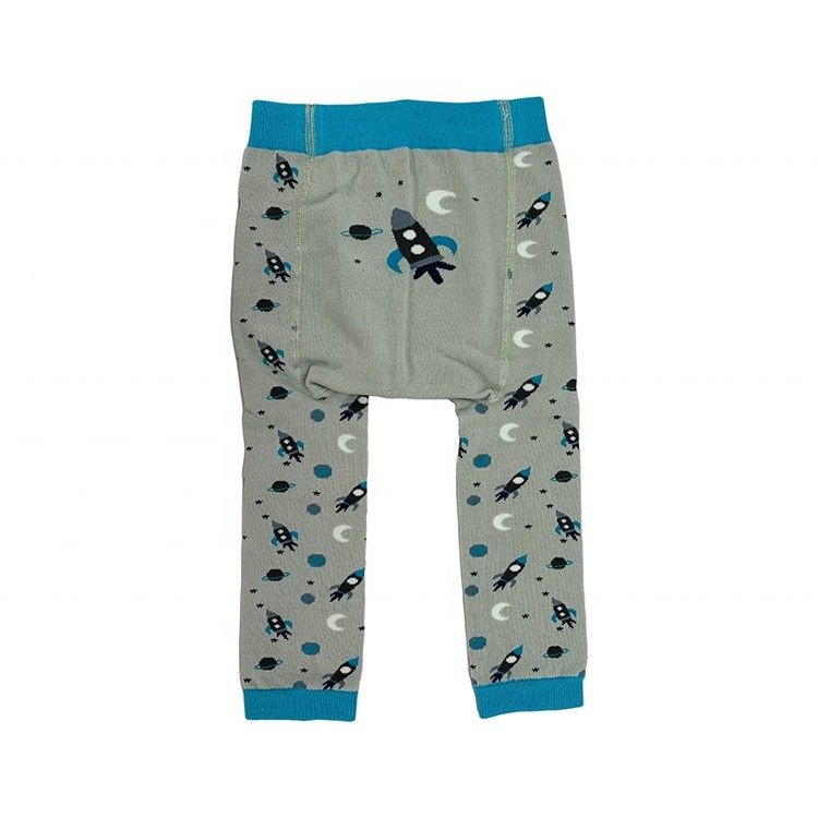 Girls Frog Pattern Warm Tights with 80%Combed Cotton 18%Polyamide 2%Spandex Material