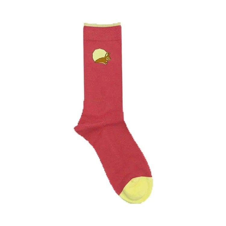 Custom Logo Women's Winter Socks in 5 Colors with Smiley Face and Letter Design