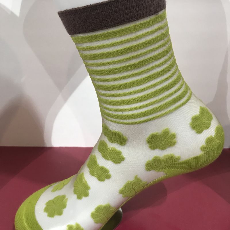 Cotton Nylon Beauty Socks Custom Logo Oem Modern Fashion Glass Socks for Women All Year