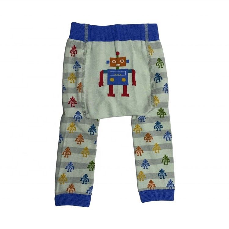 Knitted Daily Tights Spring Autumn Cute Printed Pants Leggings for Girls Soft Elastic