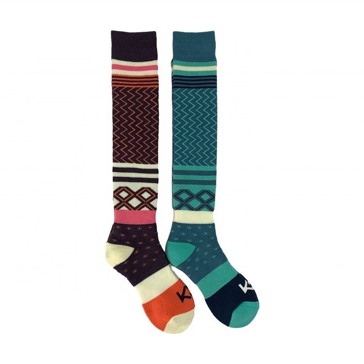 Printing Methods Other Knitted Women's Wool Sock Knee High Custom Designer Sport Sock