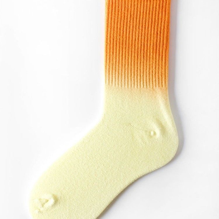 22% Polyester Fabric Sport Socks for Man and Woman Loose Slouch Tie Dye Mid Calf Socks