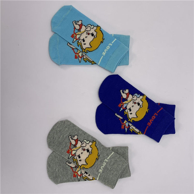 Quick Dry Custom Kids Socks Good Elasticity Breathable Girl Cute Anti Slip Infant Bulk Cotton Socks