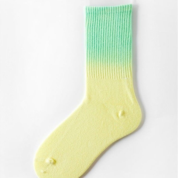 Tie-Dye Grip Socks in Solid Color for Men and Women's Active Lifestyle