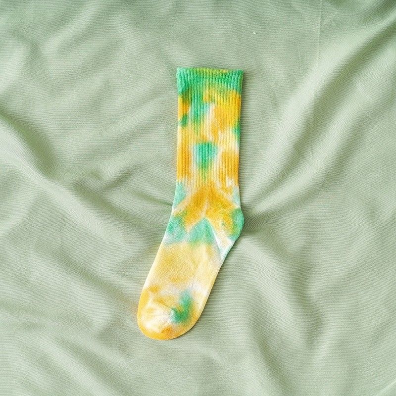Customized Tie Dye Socks for Sports 39-42 EU Size UNISEX Cotton Polyester Spandex