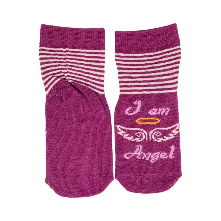 NO Needle Detection Happy Newborn Slouch High Socks For Children Girl Long Socks 12-24M