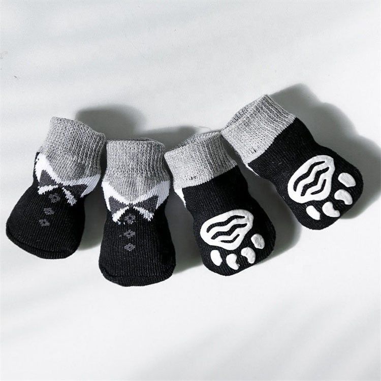 90% Polyester 10%Elastane Fabric Soft Breathable Double Side Dog Socks for Small Dogs