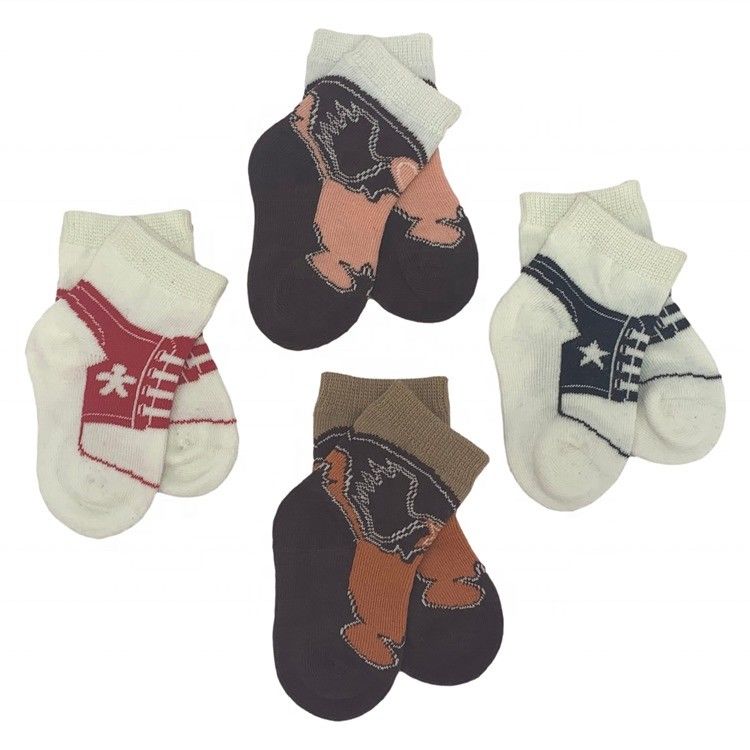 Standard Thickness Custom Baby Boys Warm Long Socks Other Printing Methods For Children